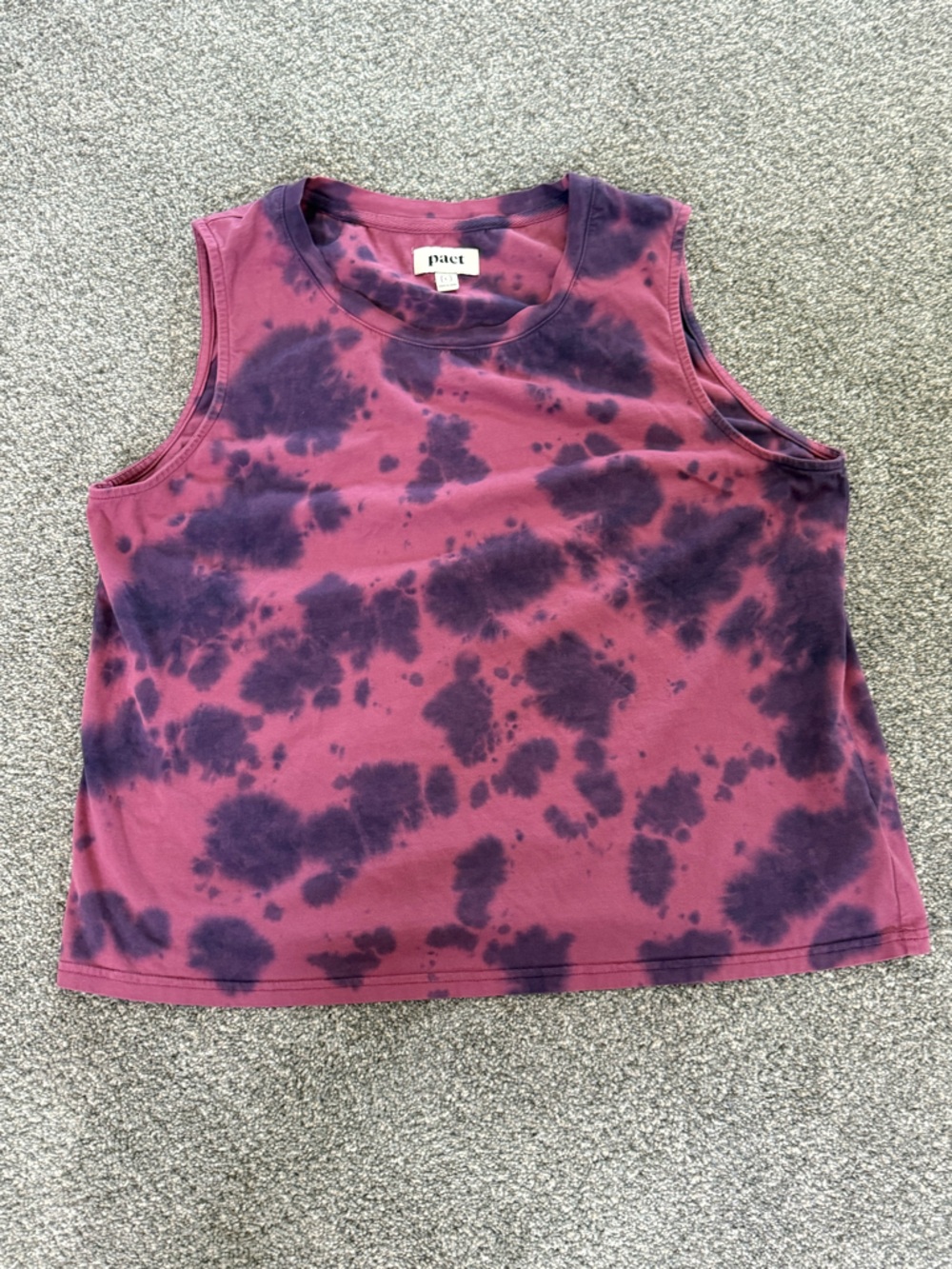 Pact Organic Tie Dye Tank L